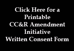 Written Consent CCR Amendment Clause